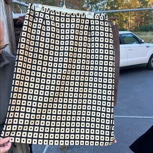 Lafayette 148 New York Black and Camel Pencil Skirt